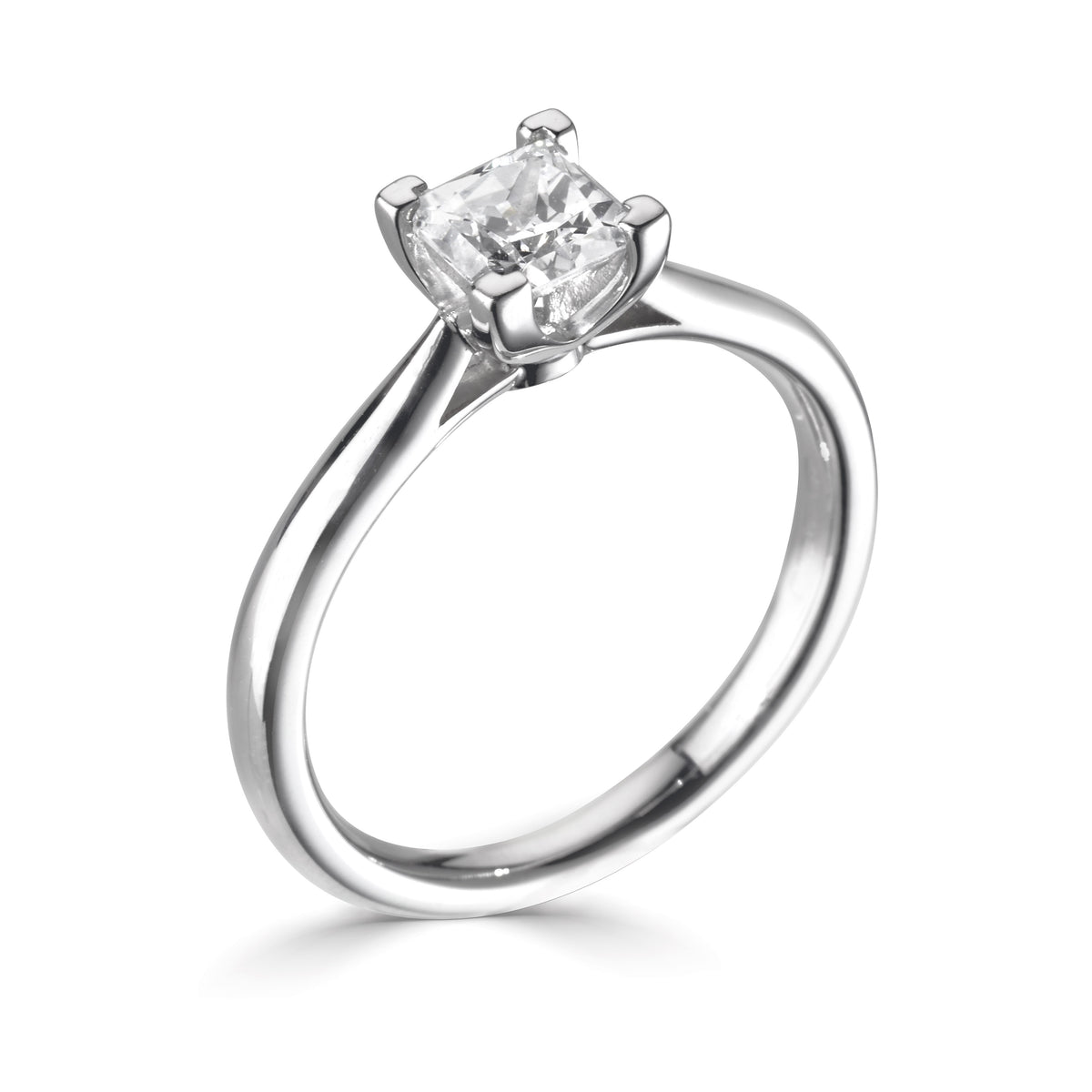 Princess Cut Solitaire Diamond Engagement Ring | Bespoke 110