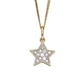Star Pendant with Diamonds in 9ct Gold