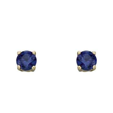 Birthstone Stud Earrings in 9ct Gold