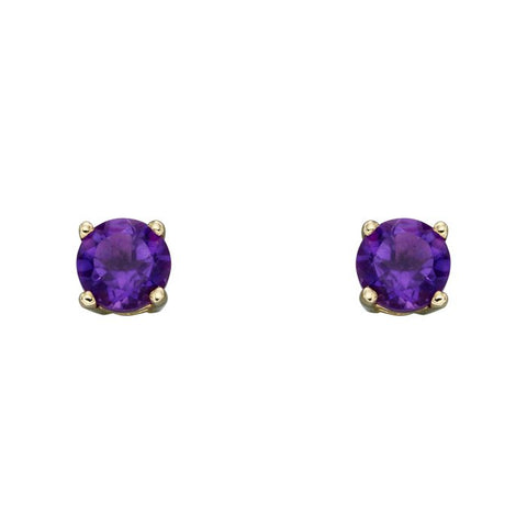 Birthstone Stud Earrings in 9ct Gold