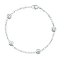 Station Bracelet with Cubic Zirconia