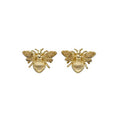 Detailed Bee Earrings in 9ct Gold