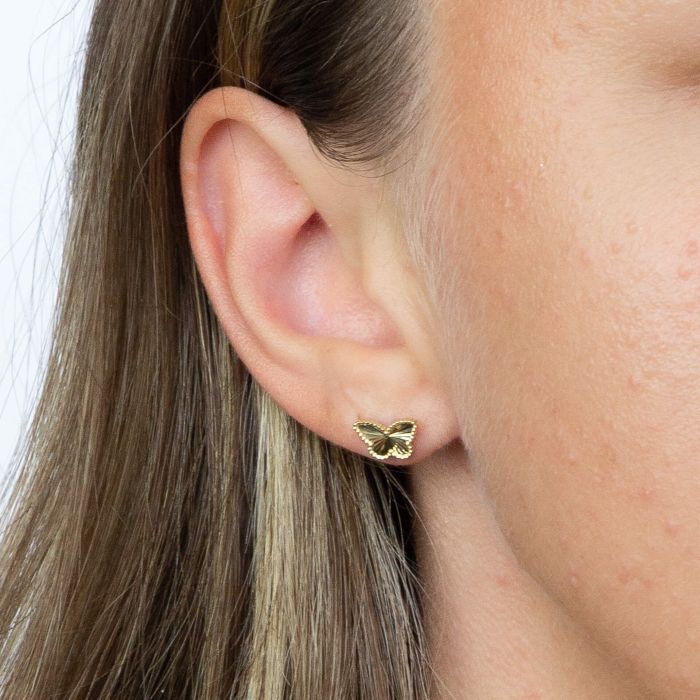 Butterfly Stud Earrings in 9ct Gold