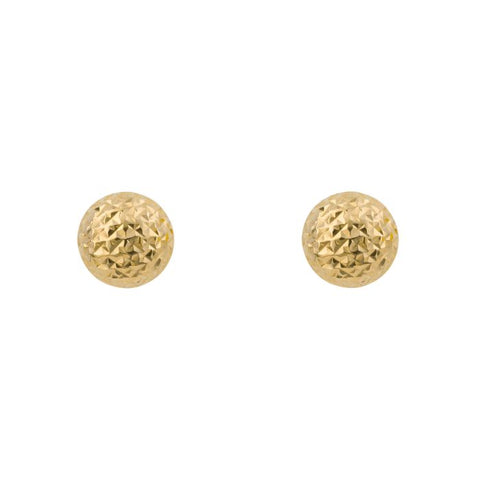Textured Ball Stud Earrings in 9ct Gold