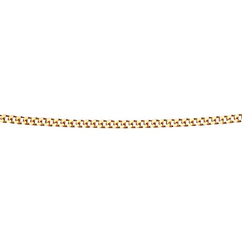 0.6mm Diamond Cut Curb Chain in 9ct Gold
