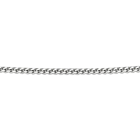 0.8mm Diamond Cut Curb Chain 41cm-46cm in 9ct Gold