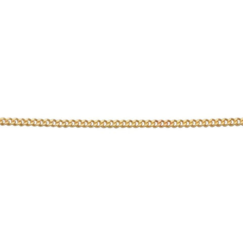 0.6mm Curb Chain 46cm in 9ct Gold