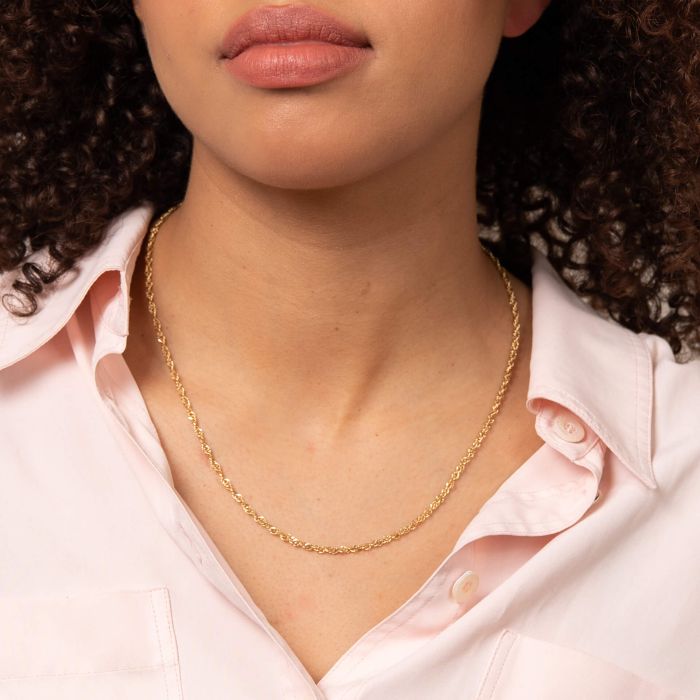 Singapore Chain Necklace in 9ct Gold