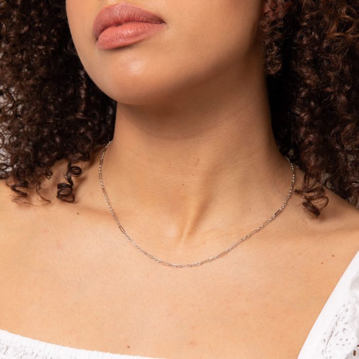 Mixed Length Link Chain Necklace in 9ct Gold