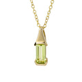 Elongated Semi-Precious Pendant in 9ct Gold
