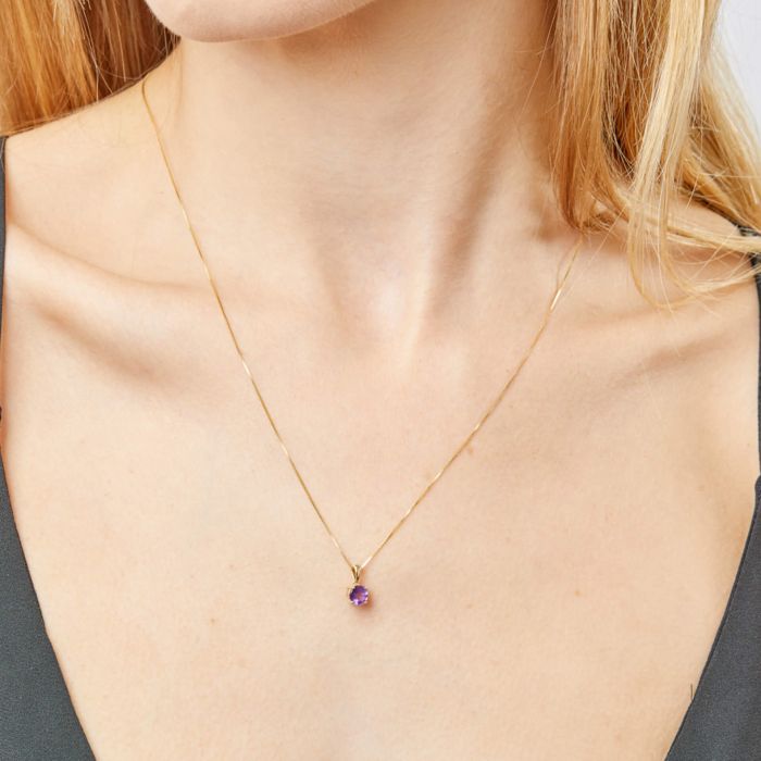 Birthstone Pendant in 9ct Gold