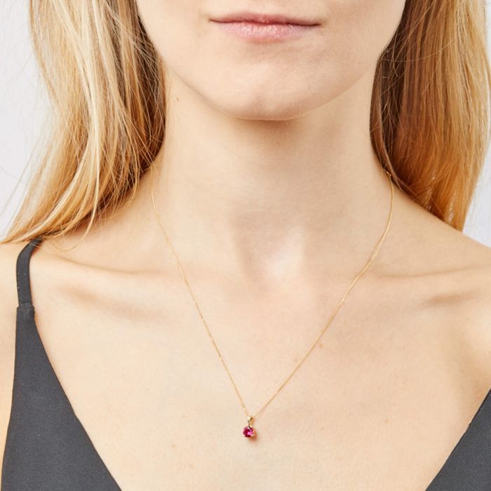 Birthstone Pendant in 9ct Gold