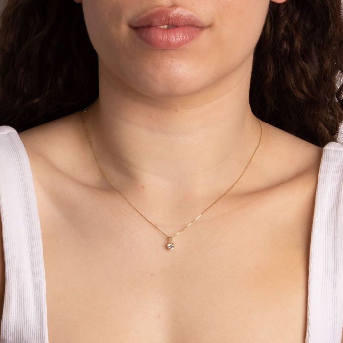 Birthstone Pendant in 9ct Gold