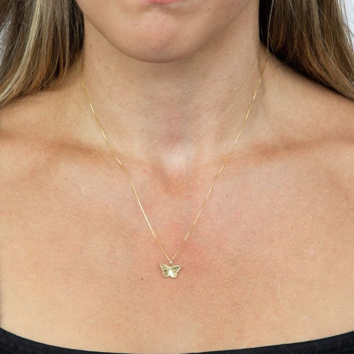Butterfly Pendant in 9ct Gold