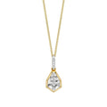 Shield Cut Topaz Pendant in 9ct Gold