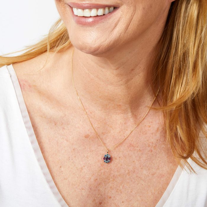 Barcelona Cluster Pendant in 9ct Gold