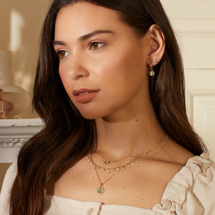 Multi Disc Necklace in 9ct Gold