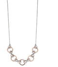Silver And Rose Gold Multi Link Necklace