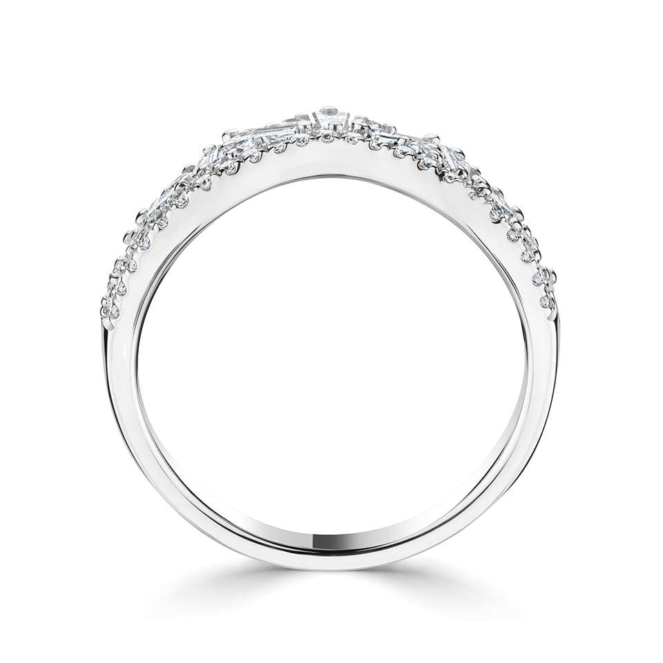 Tiara Inspired Diamond Ring