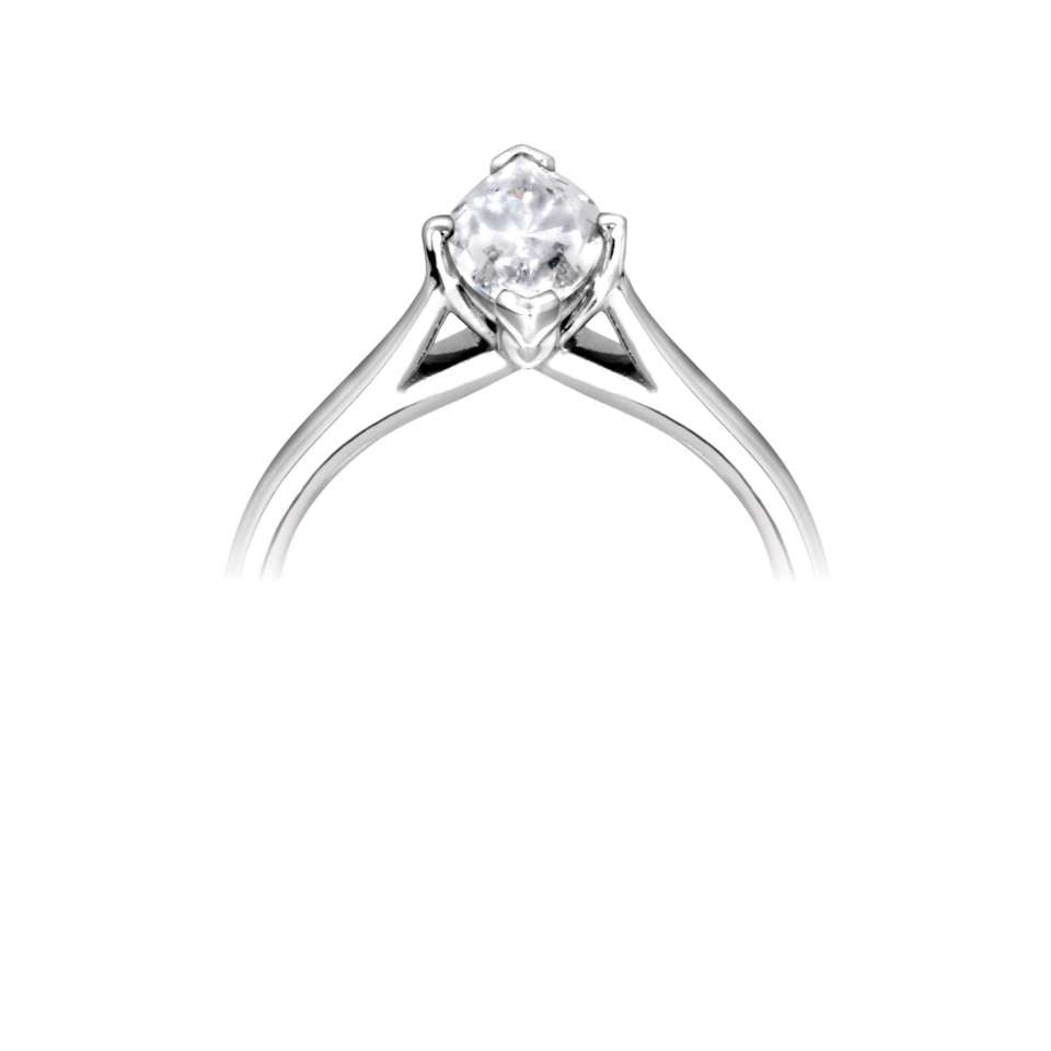 Classic Solitaire Marquise Diamond Engagement Ring | Bespoke 126